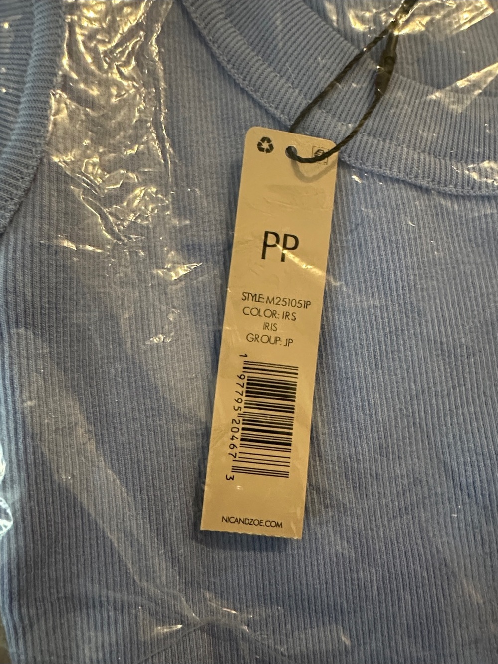 NIC+ZOE Blue Scoop Tank Top - Picture 5 of 10